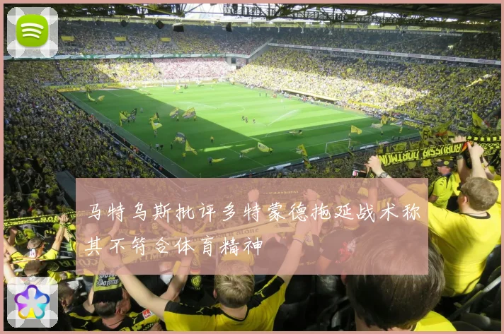 马特乌斯批评多特蒙德拖延战术称其不符合体育精神